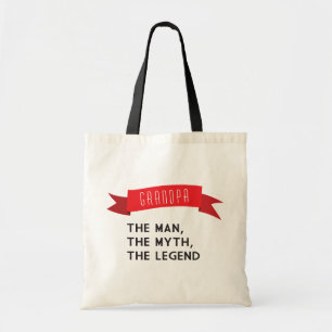 Tote Bag Grand-papa - l'homme, le mythe, la légende