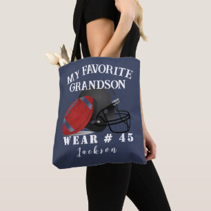 Tote Bag Grand-parents de football de nom personnel disant