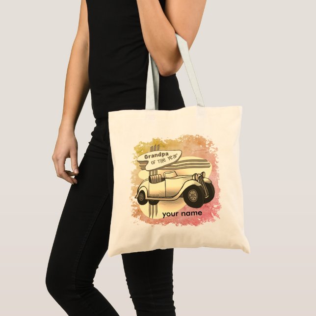 Tote Bag Grand-Père De L'Année (Devant (produit))