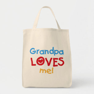 Tote Bag Grand-père m'aime t-shirts et cadeaux