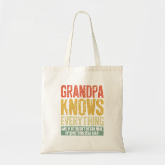 Tote Bag Grand-Père Sait Tout