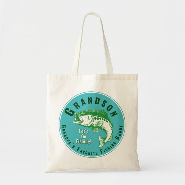 Tote Bag Grand-père's Favori Fishing Buddy (Devant)