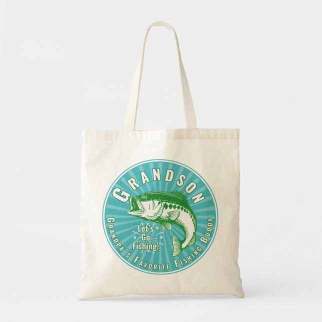 Tote Bag Grand-père's Favori Fishing Buddy (Devant)