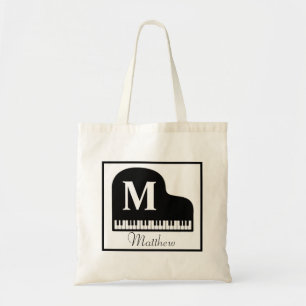 Tote Bag Grand Piano Monogram Pianiste Personnaliser
