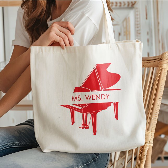 Tote Bag Grand Piano personnalisé (Créateur téléchargé)