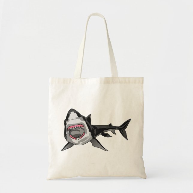 Tote Bag Grand requin blanc (Devant)