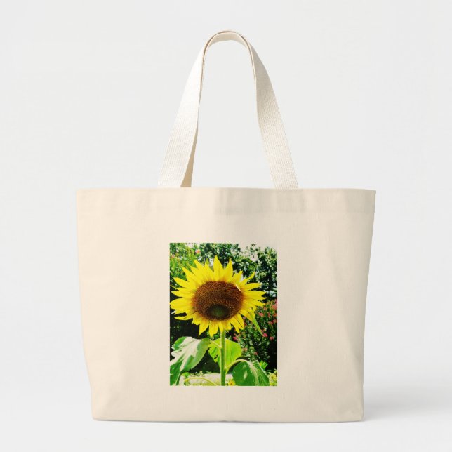 Tote Bag Grand tournesol jaune (Devant)