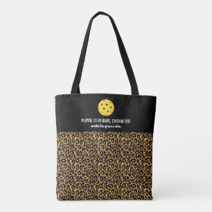 Tote Bag Grande chatte Poster de animal Custom Pickleball P