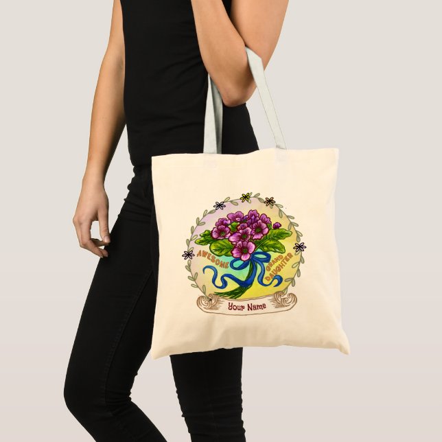 Tote Bag Grande-fille géniale (Devant (produit))
