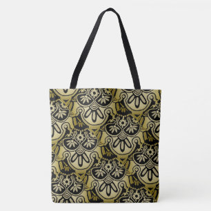 Tote Bag Grande géométrie de la tribu Black fourre-tout