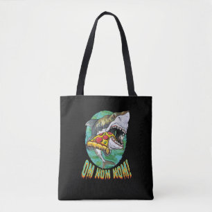 Tote Bag Grande pizza de requin blanc