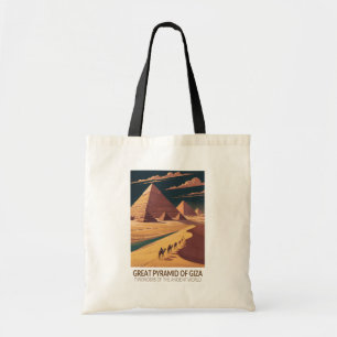 Tote Bag Grande Pyramide de Gizeh Sept Merveilles du Monde