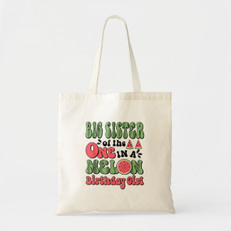Tote Bag Grande Sœur De La Pastèque Cute 1er Anniversaire