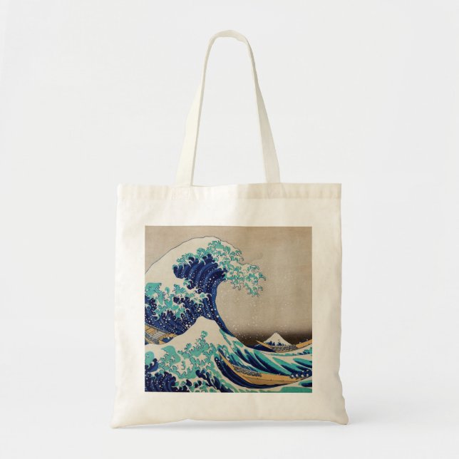 Tote Bag Grande vague d'Hokusai au large de Kanagawa. art j (Devant)
