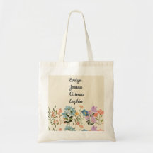 Grandenfants personnalisés Noms fleurs sauvages