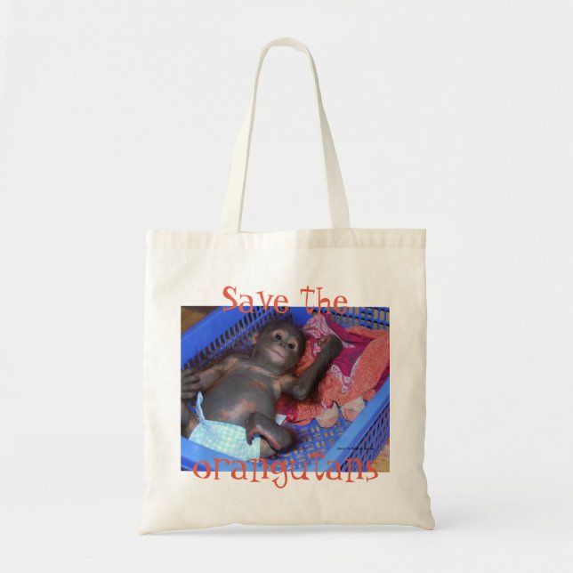 Tote Bag Grandes singes d'orang-outan (Devant)