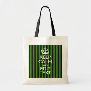 Tote Bag Grandes Tailles Vertes Personnalisées Gardez Le Ca