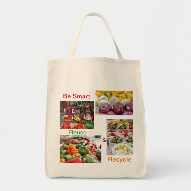 Tote Bag Grands épicerie de toile/sac à provisions (Devant)