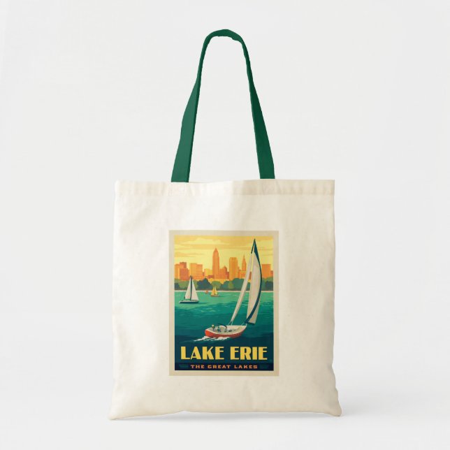 Tote Bag Grands Lacs | Lac Érié (Devant)