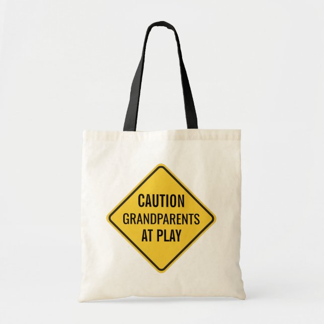 Tote Bag Grands-parents à Jouer Funny (Devant)