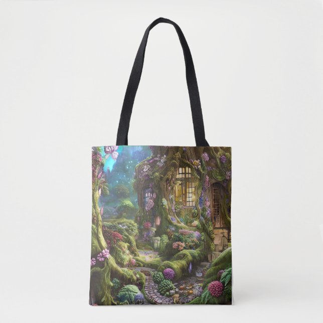 Tote Bag Graphique de la forêt de Fairyland (Devant)
