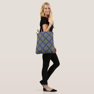 Tote Bag Graphique de motif géométrique carré moderne et co