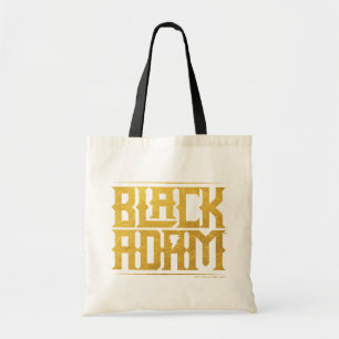 Tote Bag Graphique de nom empilé Adam noir