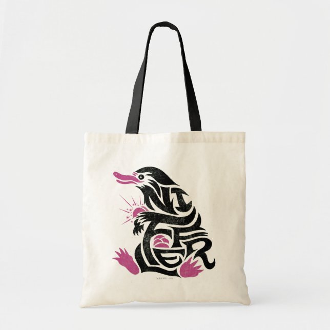 Tote Bag Graphique de typographie NIFFLER™ (Devant)