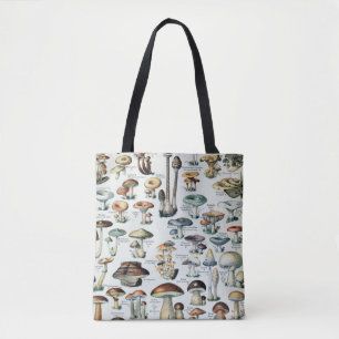 Tote Bag Graphique des champignons comestibles Vintages