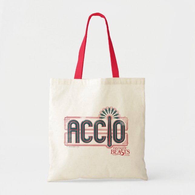 Tote Bag Graphique d'orthographe Red Art Déco ACCIO™ (Devant)