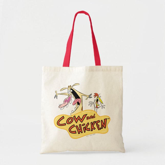 Tote Bag Graphique du logo de la vache et du poulet (Devant)