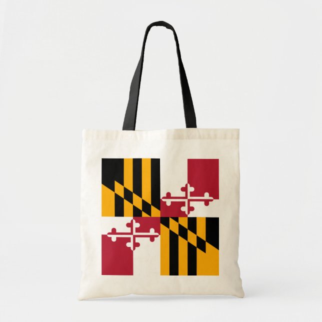 Tote Bag Graphique élégant de drapeau d'état du Maryland (Devant)