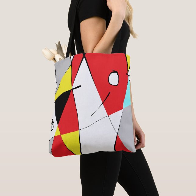 Tote Bag Graphique multicolore (De près)