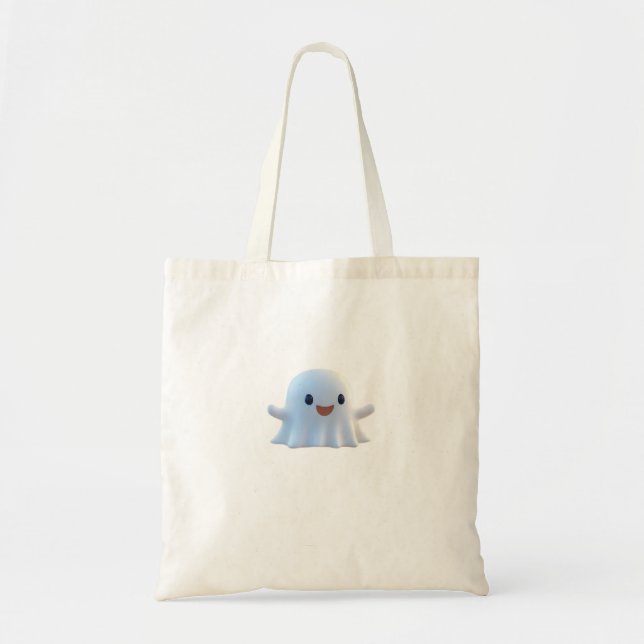 Tote Bag Graphique rétro Petit Boo mignon (Devant)