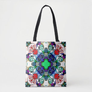 Tote Bag Graphiques informatiques. Illustration d'un flo ab