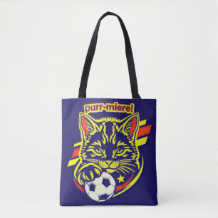 Tote Bag Graphisme Chat de Foot