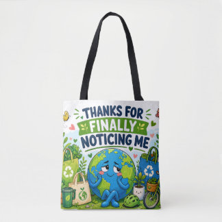 Tote Bag Graphisme écologique amusant pour la Journée de la