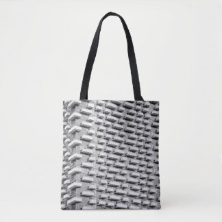 Tote Bag Gray concrete building