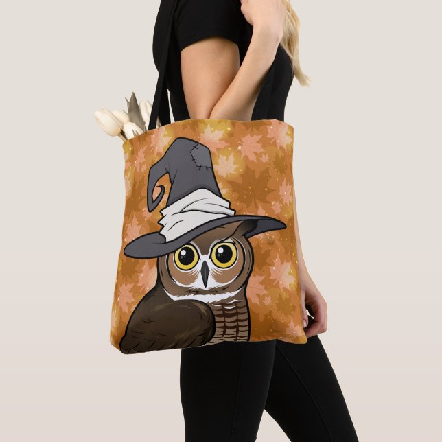 Tote Bag Great Horned Owl Witch! (De près)