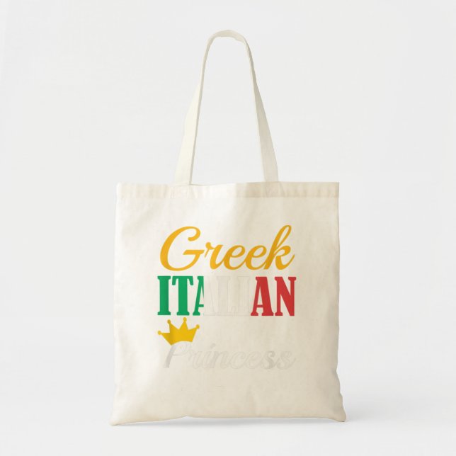 Tote Bag GREC ITALIEN PRINCESS Fier Grèce Pride G (Devant)