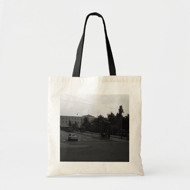 Tote Bag Grèce Delphi Ancien palais Athènes 1970 (Devant)