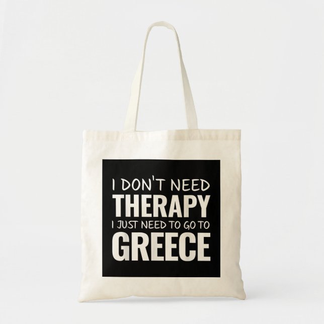 Tote Bag Grèce TShirt pour cadeau souvenir grec pour Grèce  (Devant)