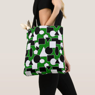 Tote Bag Green Bauhaus Collage
