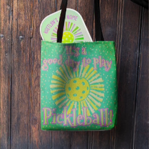 Tote Bag Green Good Day pour jouer au Pickleball