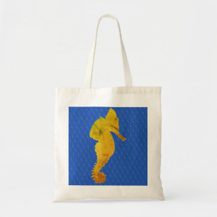 Tote Bag Green Sea Horse Blue Fourre-tout
