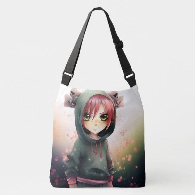 Tote Bag Green Tragetaschen Mit Langen Trägern (Vorderseite)