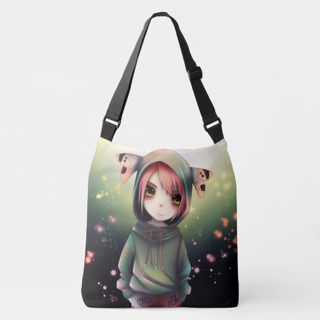 Tote Bag Green Tragetaschen Mit Langen Trägern (Vorderseite)