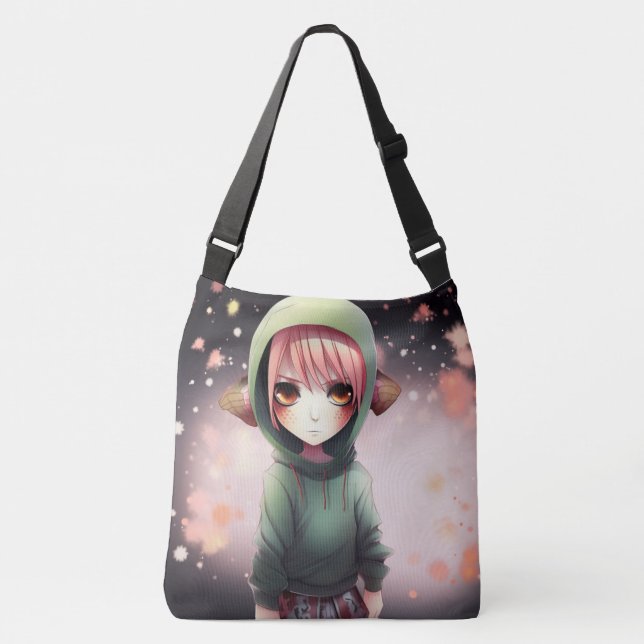 Tote Bag Green Tragetaschen Mit Langen Trägern (Vorderseite)