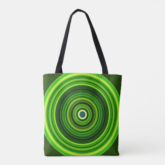 Tote Bag Greena Mandala Design-64055 géométrique (Dos)