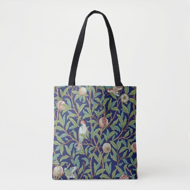 Tote Bag Grenade et petit oiseau, William Morris (Devant)